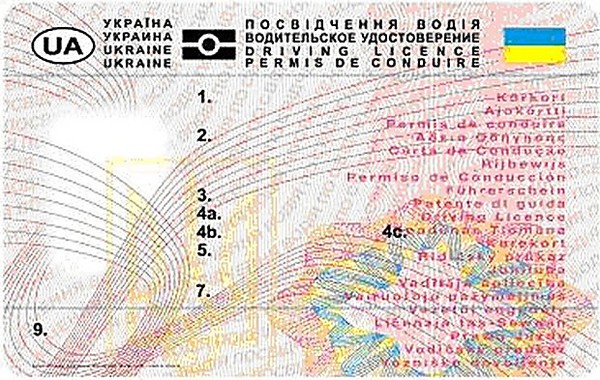 Ukraine Driving License